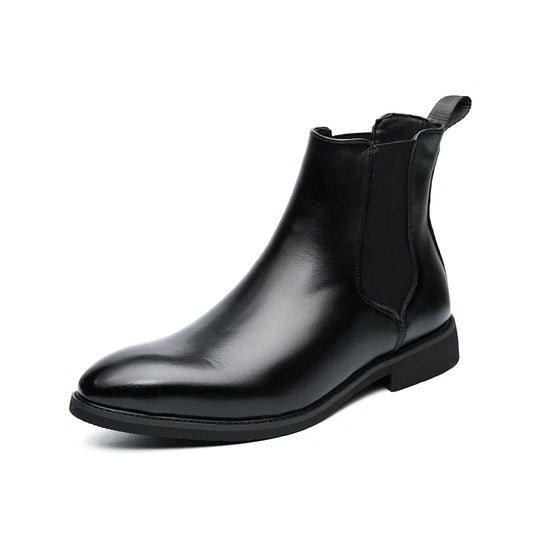 Botte orthopédique homme à enfiler moderne noir