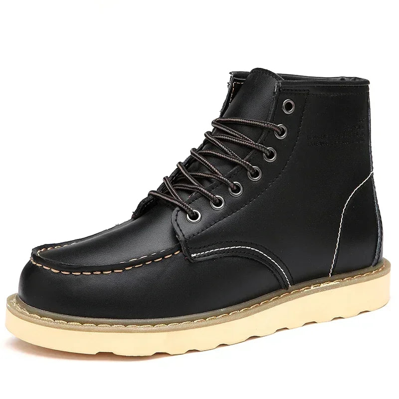 Botte orthopédique homme marche tout-terrain noir