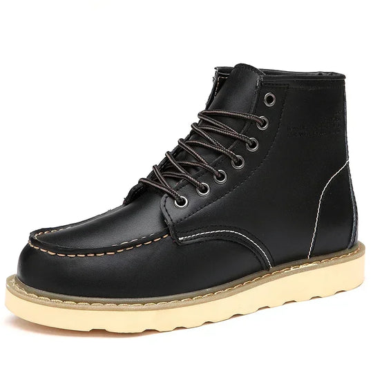 Botte orthopédique homme marche tout-terrain noir