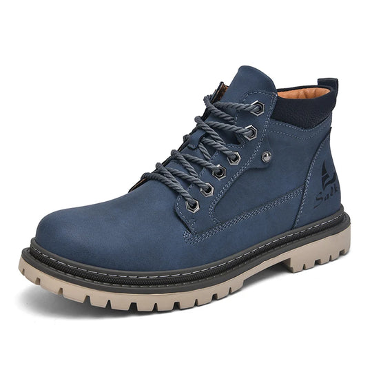 Botte orthopédique homme à semelle renforcée bleu