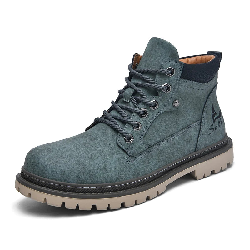 Botte orthopédique homme à semelle renforcée vert
