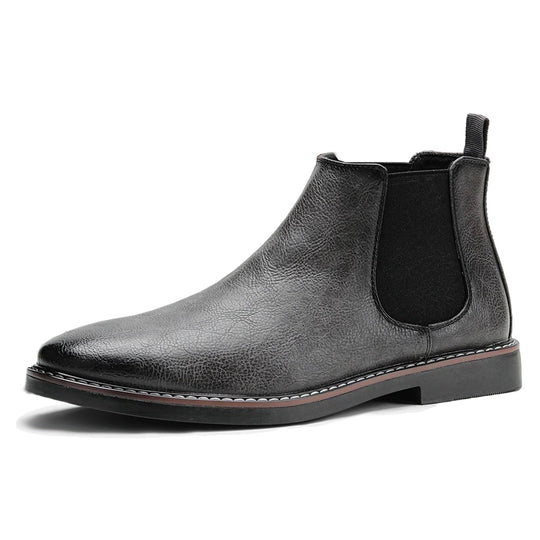 Botte orthopédique homme style vieilli moderne gris