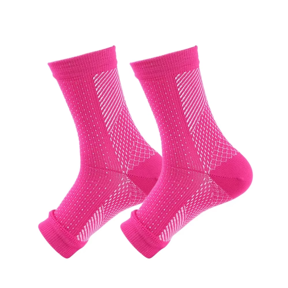 Chaussette orthopédique femme de compression plantaire rose