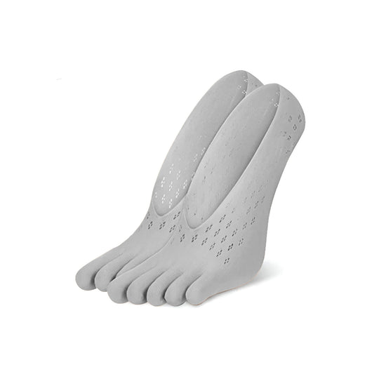 Chaussette orthopédique femme invisible à orteils séparés gris