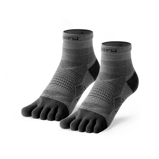 Chaussette orthopédique homme à 5 doigts pour sport noir