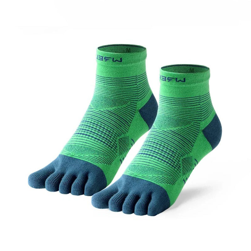 Chaussette orthopédique homme à 5 doigts pour sport vert