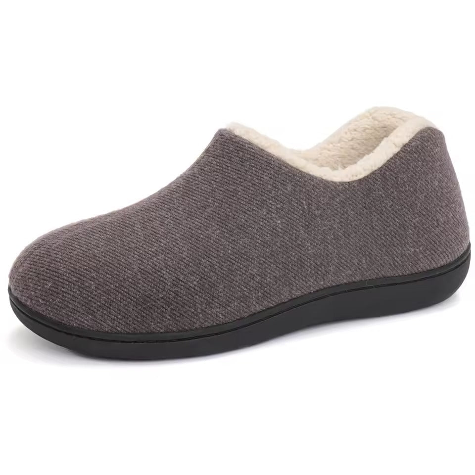 Chausson orthopédique femme d’hiver doublé chaud gris
