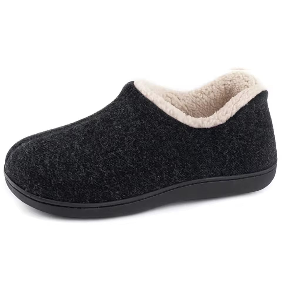 Chausson orthopédique femme d’hiver doublé chaud noir