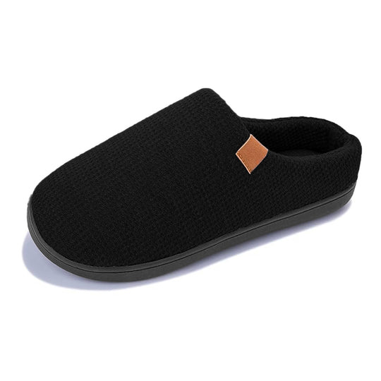 Chausson orthopédique homme mémoire de forme noir