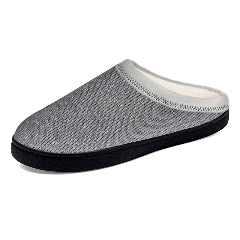 Chausson orthopédique homme maille souple hiver gris