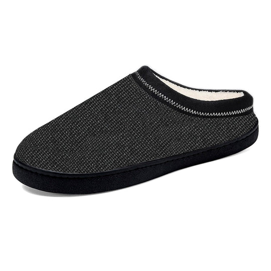 Chausson orthopédique homme maille souple hiver noir