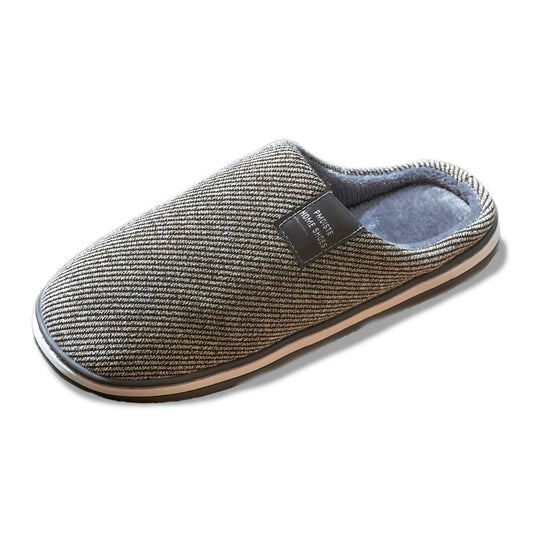 Chausson orthopédique homme rayé esprit rétro vert