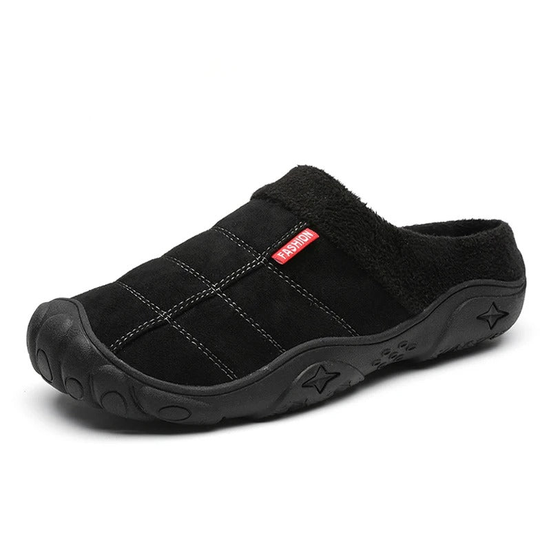 Chausson orthopédique homme semelle sport antiglisse noir