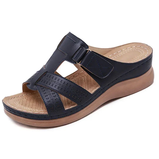 Claquette orthopédique femme confort quotidien noir