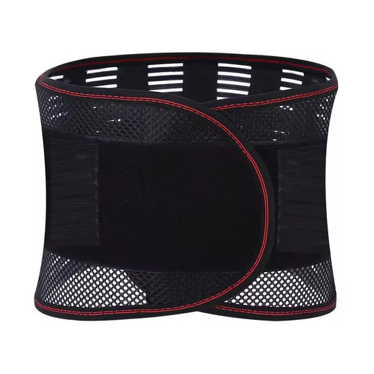 Corset orthopédique lombaire respirant et souple noir