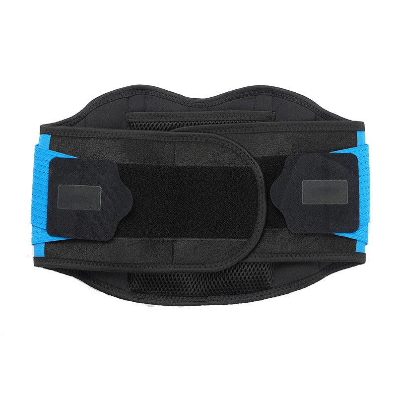 Corset orthopédique lombaire sport actif noir et bleu