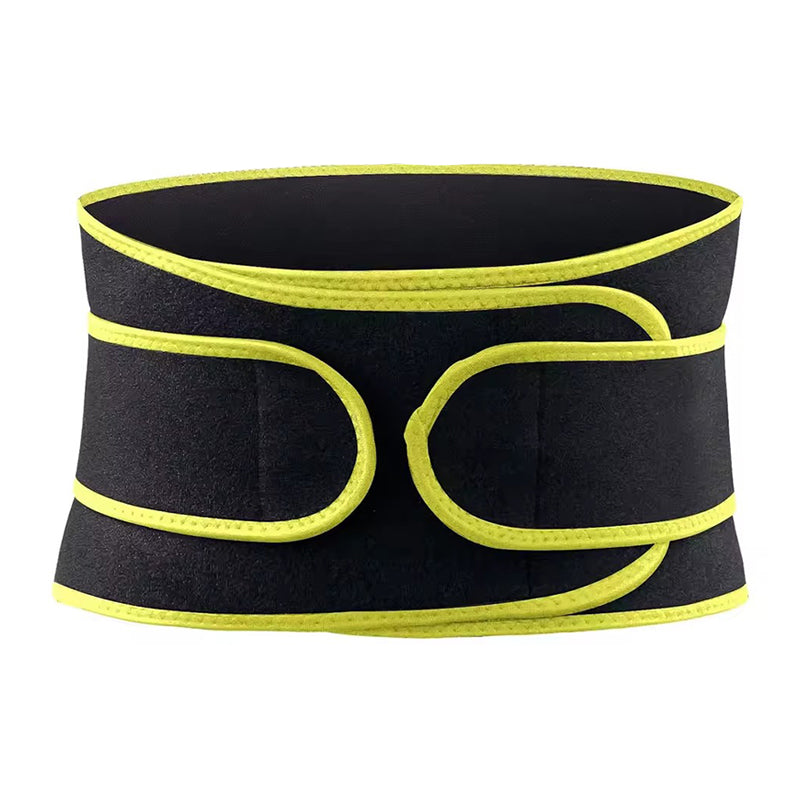 Corset orthopédique lombaire sport ajustable à double sangle jaune
