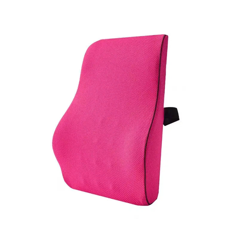 Coussin orthopédique dos ergonomique pour siège de bureau rose