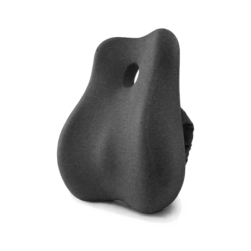 Coussin orthopédique dos et assise en mousse mémoire de forme gris anthracite 