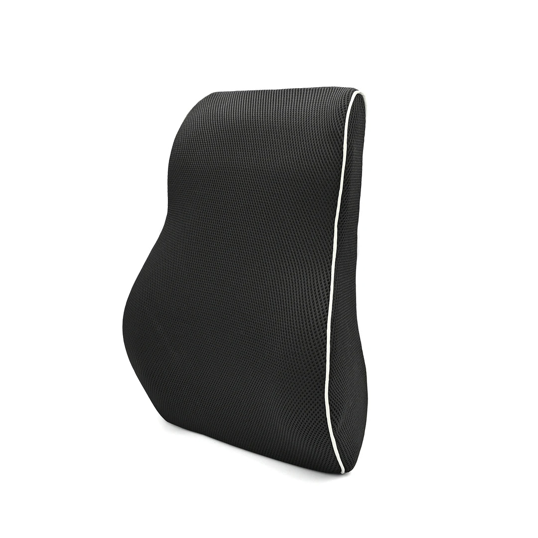 Coussin orthopédique dos galbé pour confort prolongé noir