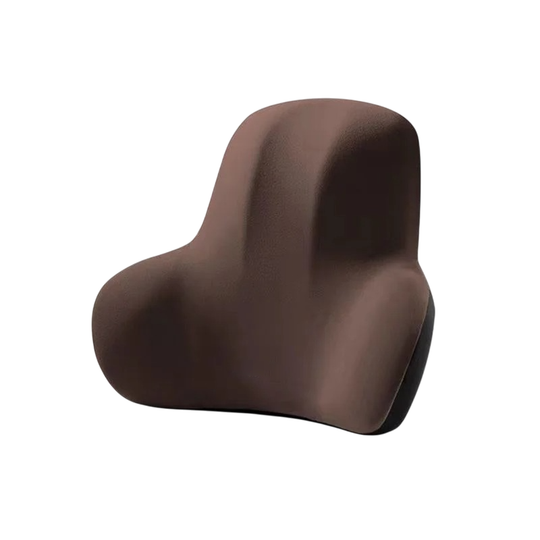 Coussin orthopédique lombaire posture enveloppante marron