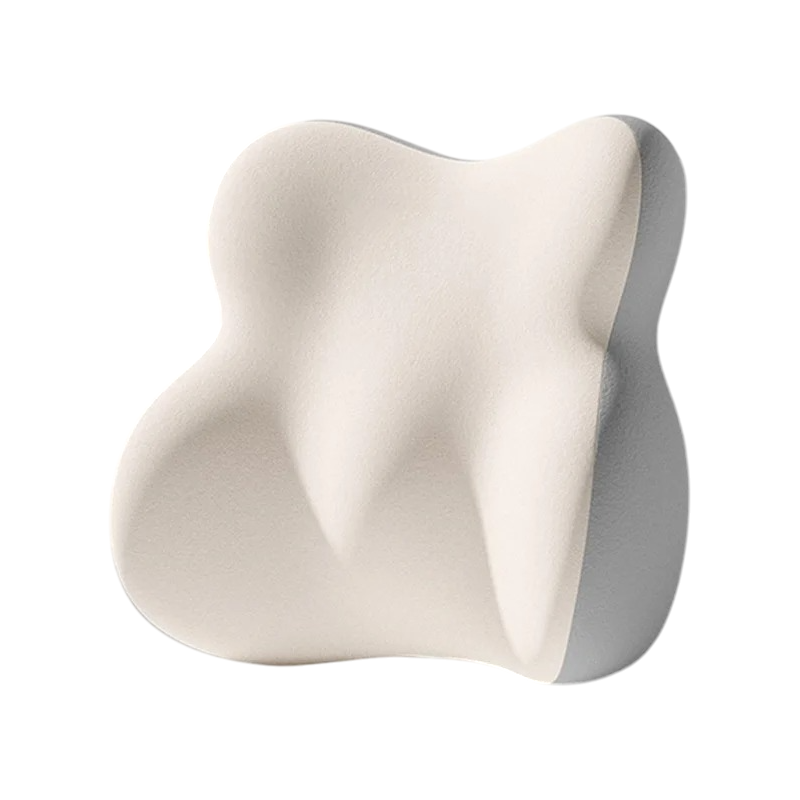 Coussin orthopédique lombaire pour assise prolongée beige