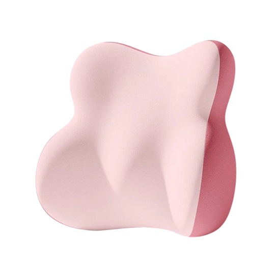 Coussin orthopédique lombaire pour assise prolongée rose