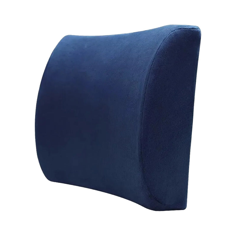 Coussin orthopédique lombaire voiture et bureau bleu
