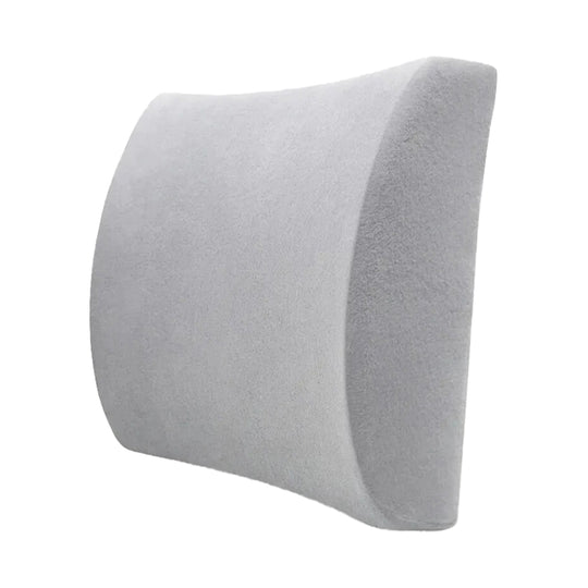 Coussin orthopédique lombaire voiture et bureau gris