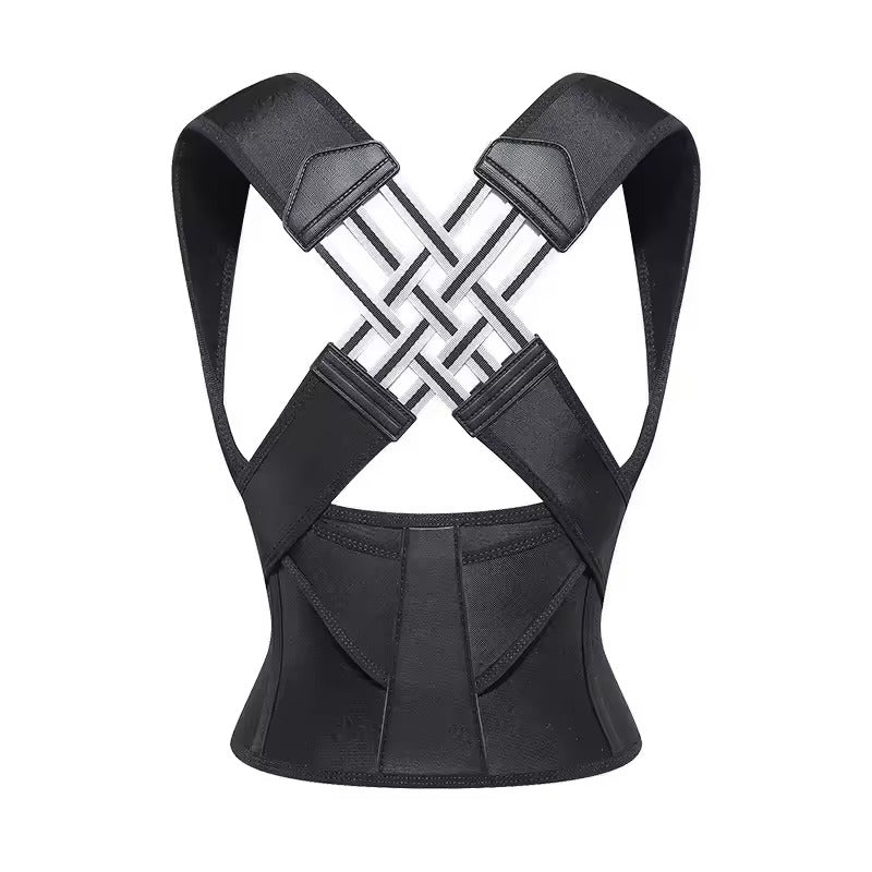 Gilet orthopédique redresse-dos renforcé noir