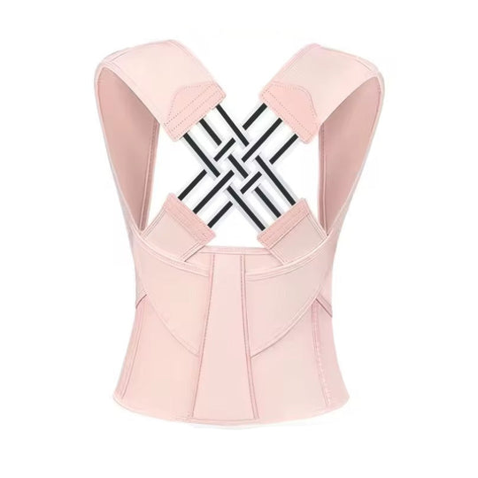 Gilet orthopédique redresse-dos renforcé rose