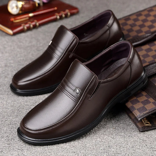 Mocassin orthopédique homme chic à bout arrondi