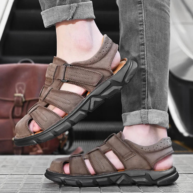 Sandale orthopédique homme fermée ergonomique