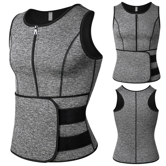 Gilet orthopédique gainant avec ceinture abdominale