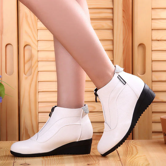 Botte orthopédique femme zippée confort