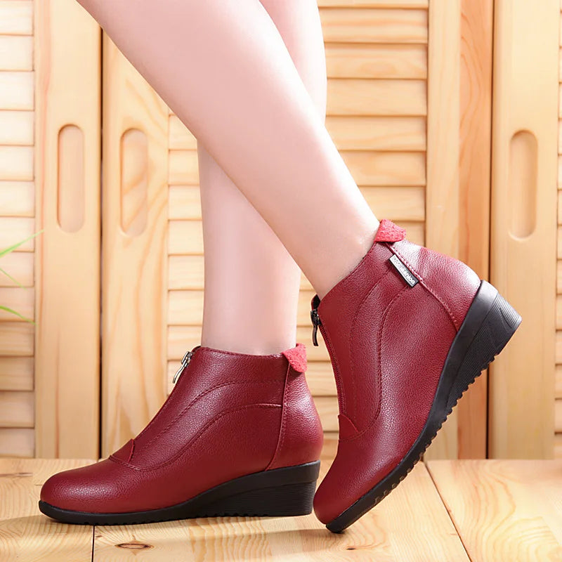 Botte orthopédique femme zippée confort