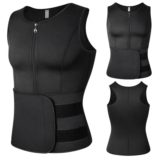 Gilet orthopédique gainant avec ceinture abdominale