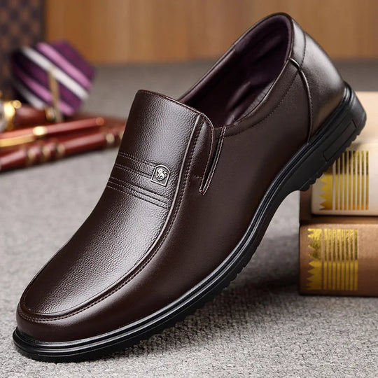 Mocassin orthopédique homme chic à bout arrondi