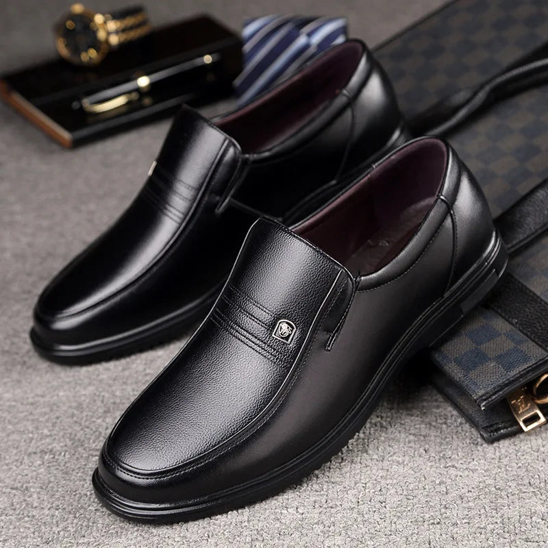 Mocassin orthopédique homme chic à bout arrondi