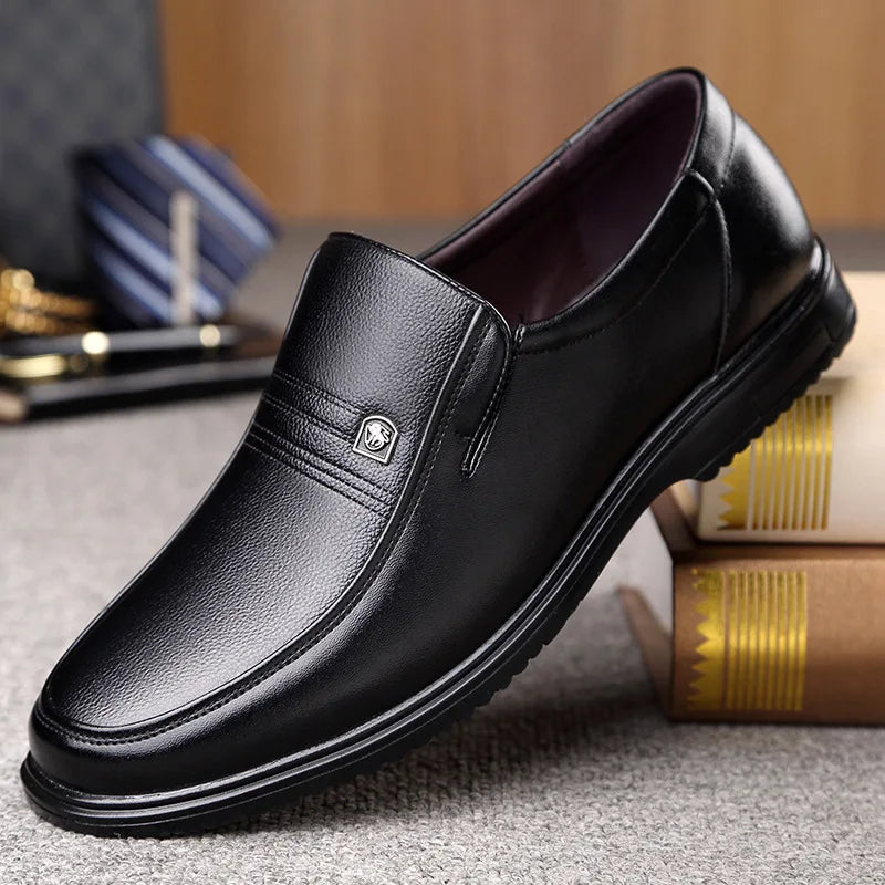 Mocassin orthopédique homme chic à bout arrondi