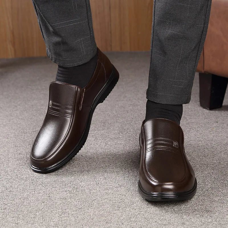 Mocassin orthopédique homme chic à bout arrondi