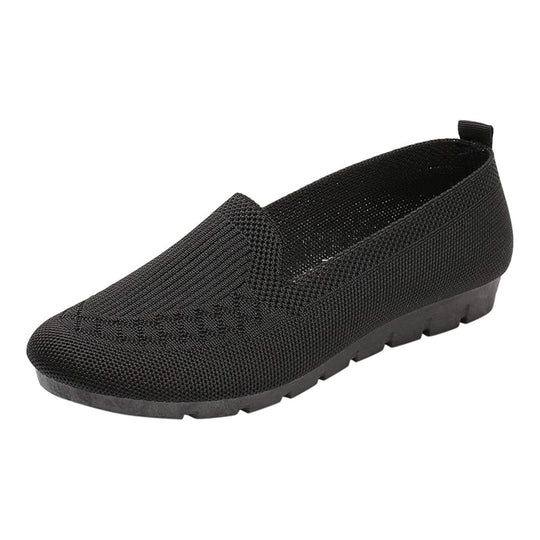 Mocassin orthopédique femme à semelle flexible noir