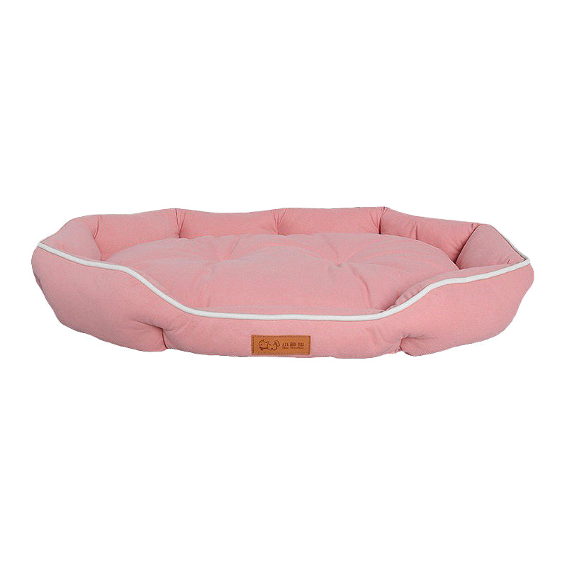 Panier orthopédique chien confort toutes saisons rose