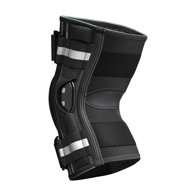 Prothèse orthopédique genou avec renfort articulé noir