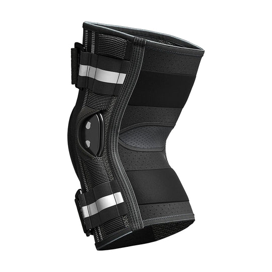 Prothèse orthopédique genou avec renfort articulé noir