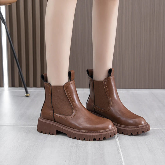 Botte orthopédique femme semelle crantée