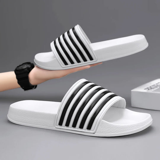 Claquette orthopédique homme style sportif à bandes