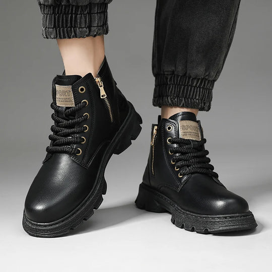 Botte orthopédique homme imperméable et résistante