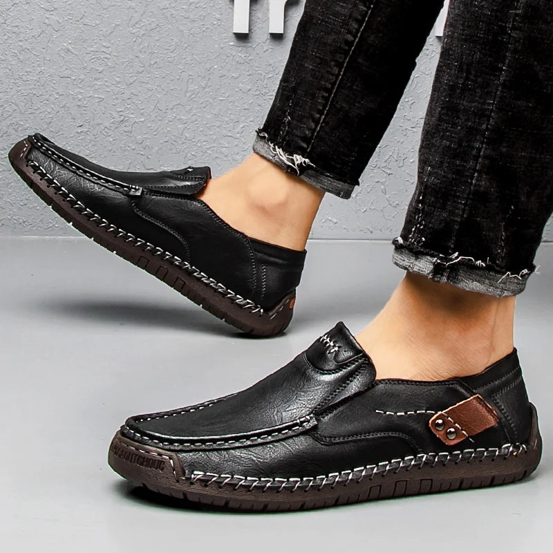 Mocassin orthopédique homme souple et marche confort