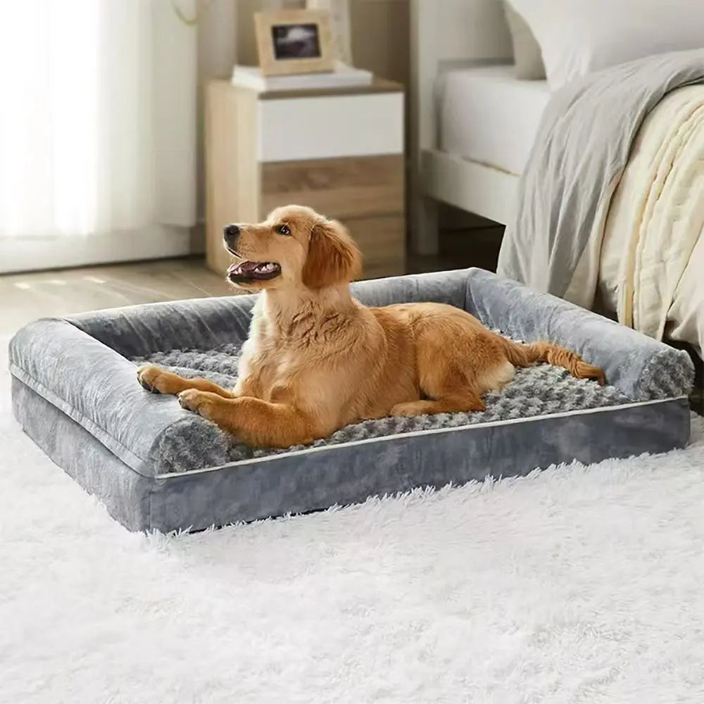 Tapis orthopédique chien luxe à mémoire de forme